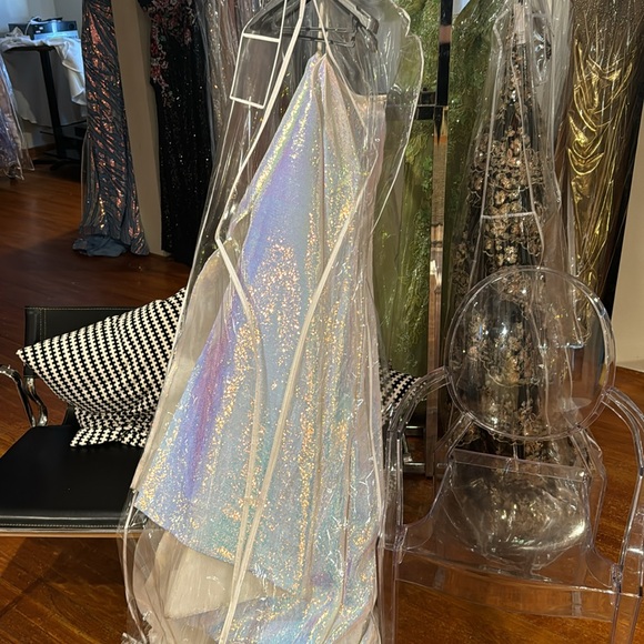 Ps6521S Iridescent Prom Gown - Picture 9 of 11